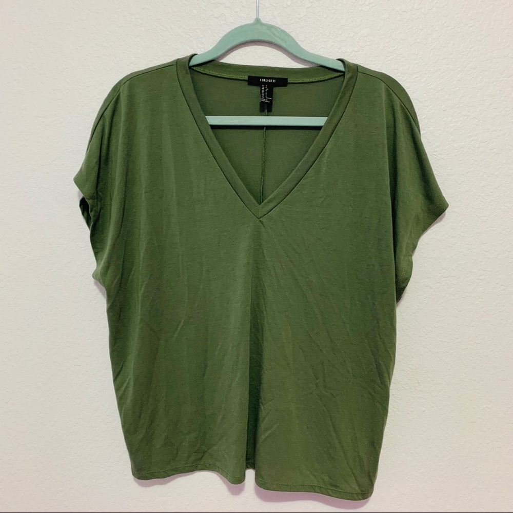 v-cut boxy blouse